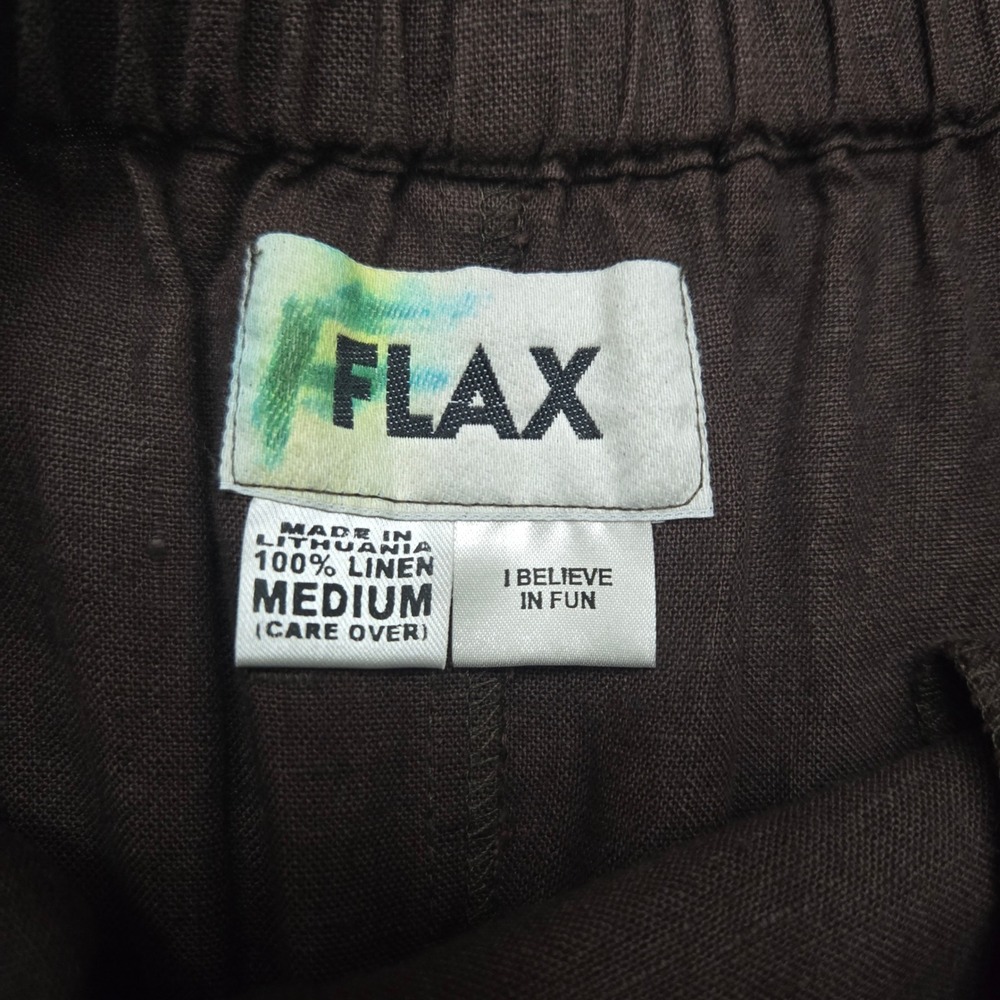 FLAX Linen Maxi Skirt Medium Brown Lagenlook Casual Capsule Natural Sustainable - Picture 3 of 7